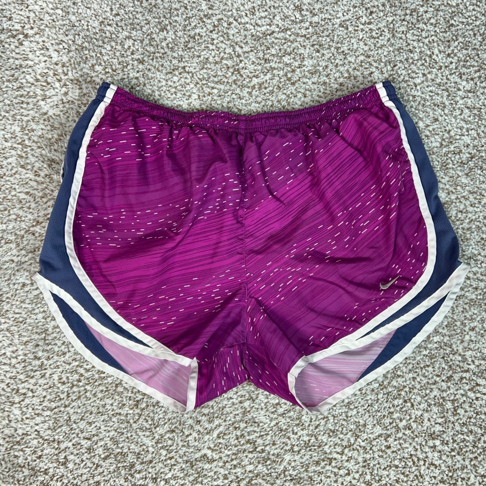 Nike Shorts Womens M Purple Dri FIT Running Lined Activewear Sports Tempo Gym